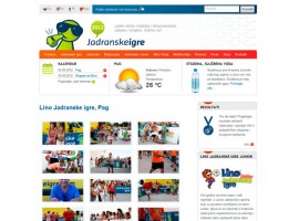 Jadranske igre, web stranica
